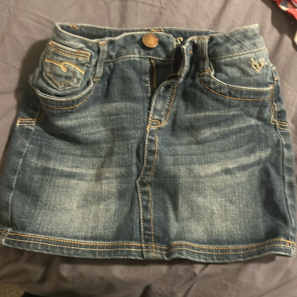Justice girls Jean mini skirt